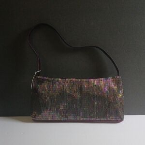 Evening Treasures Multicolor Sequin Shoulder Bag NEW